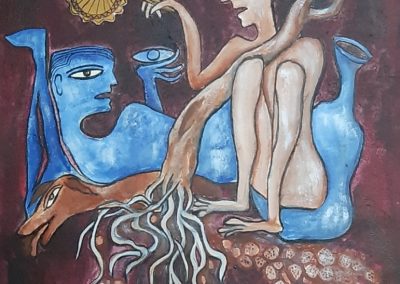 The pain of tearing roots by Jagadish Halder